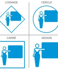 Salle de formation femme signalétique professionnelle