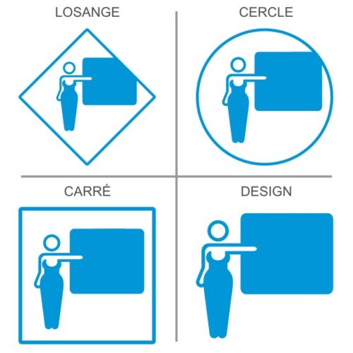 Salle de formation femme signalétique professionnelle