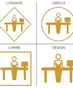 Signalétique professionnelle secrétariat femme