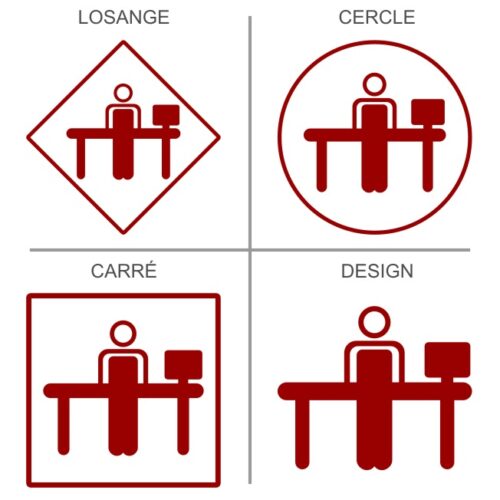 signalétique professionnelle secrétariat homme