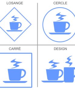 Sticker ou panneau Signalétique  Boissons chaudes