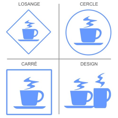 Sticker ou panneau Signalétique  Boissons chaudes