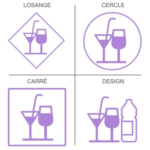 Sticker ou panneau Signalétique Boissons fraiches