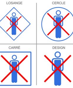 Sticker ou panneau Signalétique Accès interdit