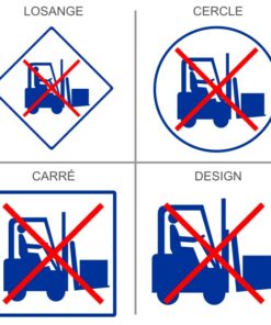 Sticker ou panneau Signalétique  Engins interdits