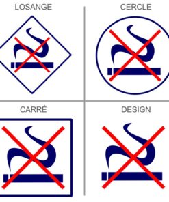 Sticker ou panneau Signalétique  Interdiction de fumer