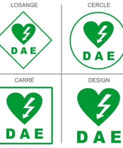 Sticker ou panneau Signalétique médicale Défibrillateur
