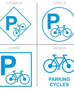 Sticker ou panneau Signalétique stationnement - Parking cycles