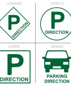 Sticker ou panneau Signalétique stationnement - Parking direction