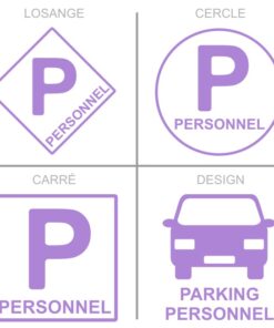 Sticker ou panneau Signalétique stationnement - Parking du personnel