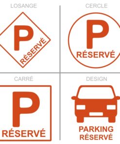 Sticker ou panneau Signalétique stationnement - Parking réservé