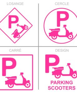 Sticker ou panneau Signalétique stationnement - Parking scooters