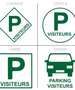 Sticker ou panneau Signalétique stationnement - Parking visiteurs