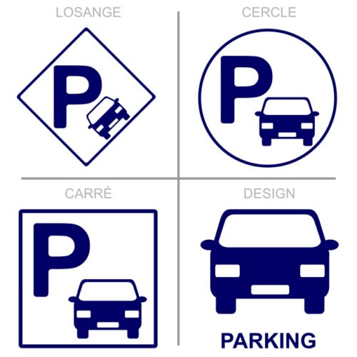 Sticker ou panneau Signalétique stationnement - Parking voitures