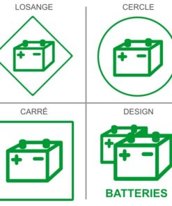 Signalétique professionnelle récupération des batterie électriques