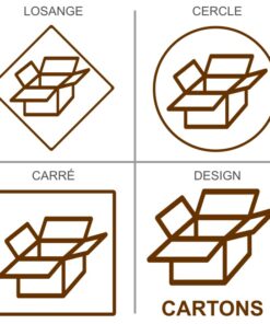 Signalétique professionnelle recyclage des cartons