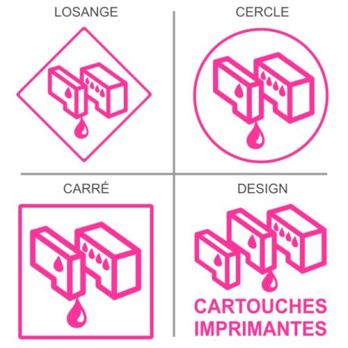 Signalétique professionnelle recyclage des cartouches d'encre
