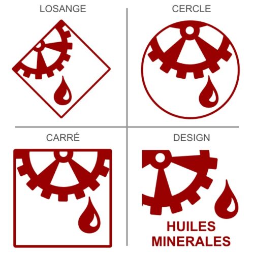 Signalétique professionnelle recyclage des huiles minérales et de moteur