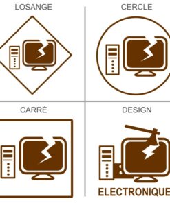 Signalétique professionnelle recyclage des appareils informatiques