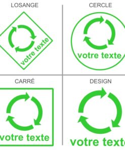 Signalétique professionnelle recyclage personnalisée
