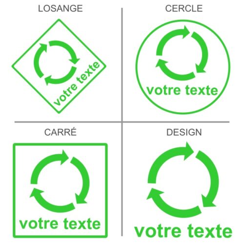 Signalétique professionnelle recyclage personnalisée