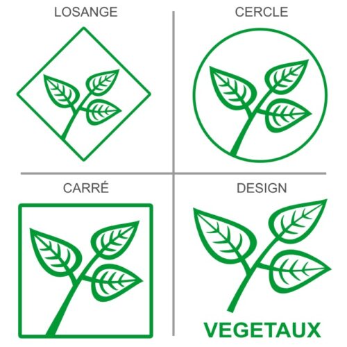 Signalétique professionnelle recyclage déchets végétaux,