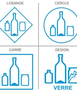 Signalisation professionnelle recyclage et tri sélectif du verre