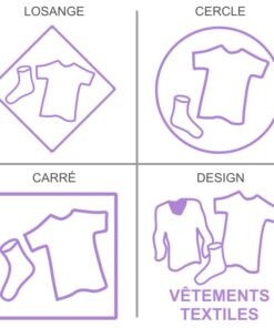 Signalisation professionnelle pour le recyclage et le tri sélectif des tissus