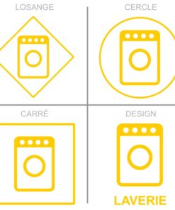 Sticker ou panneau Signalétique services - Laverie