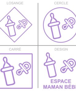 Sticker ou panneau Signalétique services - Maman bébé