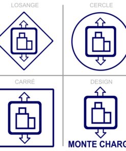Sticker ou panneau Signalétique services - Monte charge