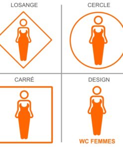 Sticker ou panneau Signalétique sanitaires - Toilettes femmes