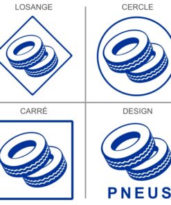 Sticker ou panneau Signalétique Recyclage - Pneumatiques