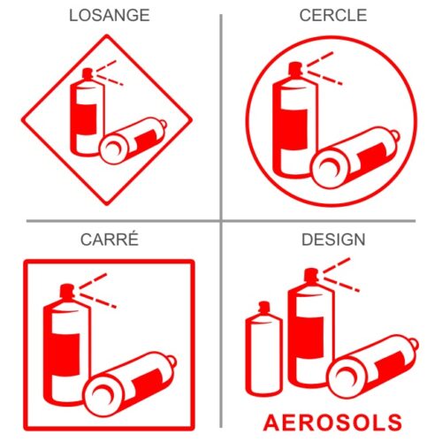 Signalétique professionnelle recyclage bombes aérosols
