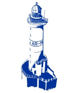 Sticker mural du Phare Ar-Men en Bretagne