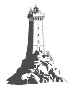 Sticker déco du phare de la Vieille
