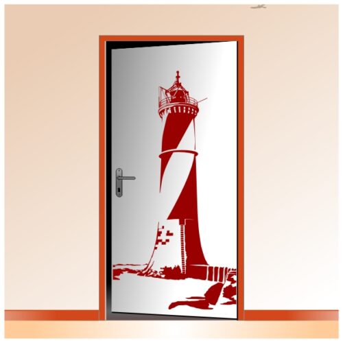 Sticker du Phare du Four au Croisic Spécial porte