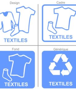 Stickers tri sélectif textiles