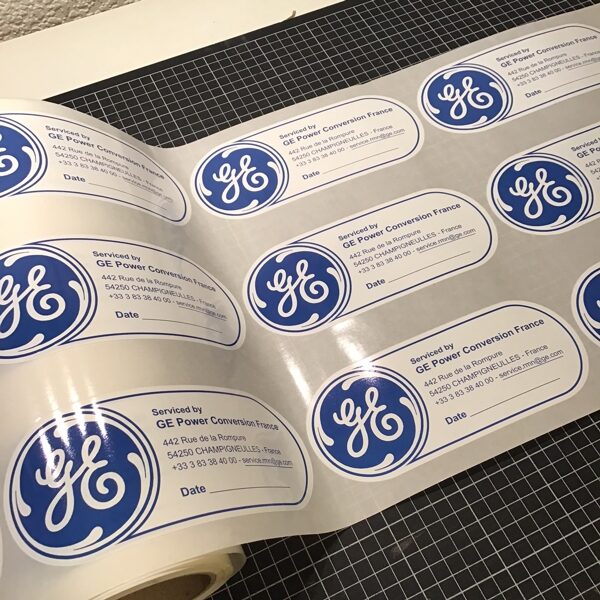 Etiquettes plastique maintenance