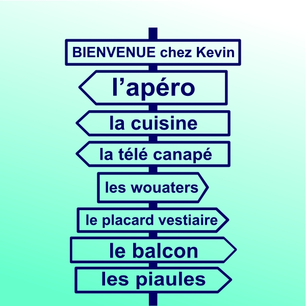 Sticker signalétique appartement