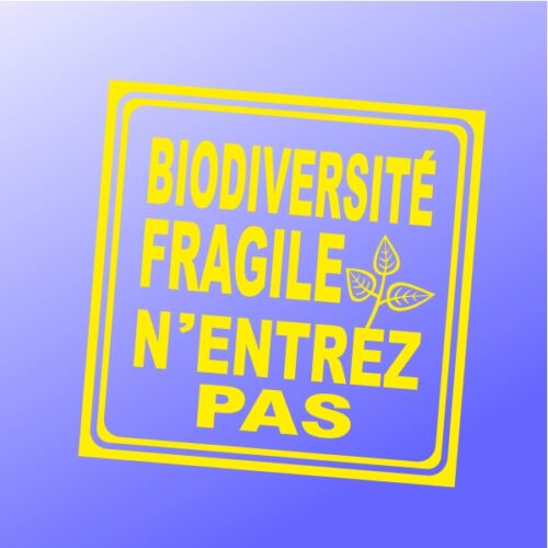 Autocollant biodiversité fragile