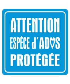 Autocollant espèce d'ados protégée