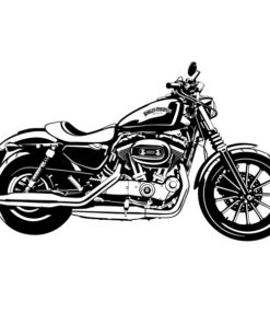 Sticker d'une Harley Davidson