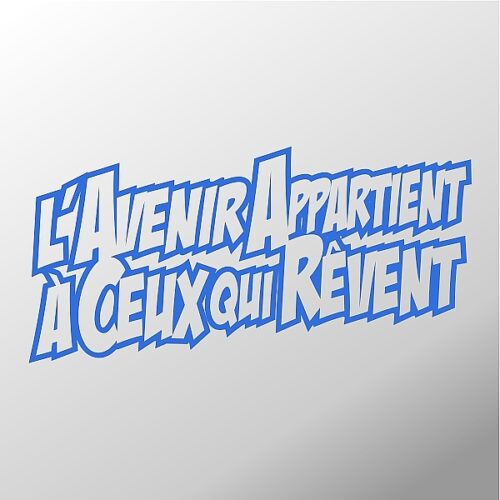 Autocollant message d'avenir