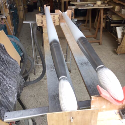 Pinceaux d'artiste géants