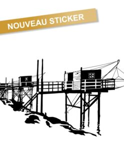 Sticker de carrelets à Meschers sur Gironde